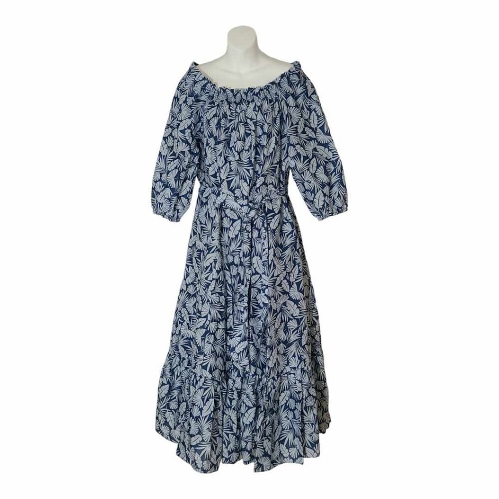 Boden Rosalind Blue Tiered Dress. Size 12R